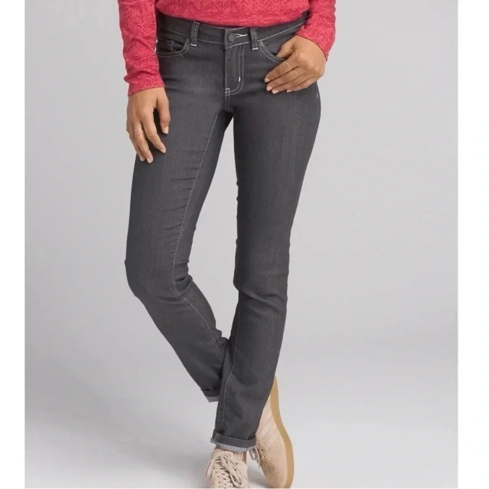 prAna Women's Kayla Jean Gray Size 6/28 Style W4KARA115